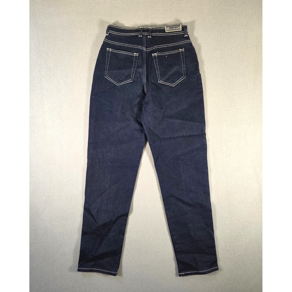 Vintage Gloria Vanderbilt Jeans Women 8 28x32 Dark Wash Denim Stretch High Waist
